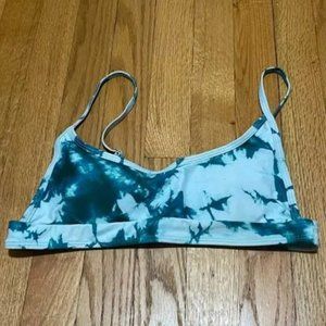 Frankie's Gio Bikini Top in Emerald Tie Dye